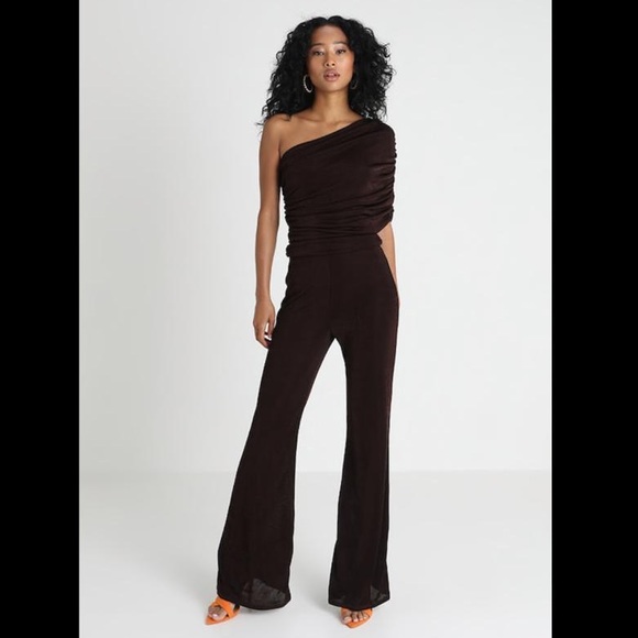 One Shoulder Drape Jumpsuit - Picture 2 of 13